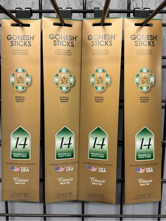 Gonesh Other - GONESH Classic Mystical 14 Incense Sticks -4 packs-80 sticks total